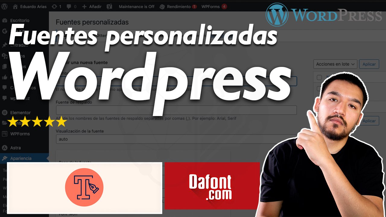 Fuentes personalizadas Wordpress | instalar Tipografías ✅