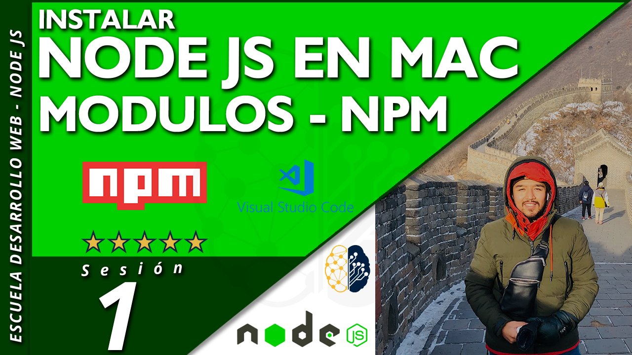 Instalar Node Js en Mac | Node REPL | Módulos | Paquetes | NPM ✅