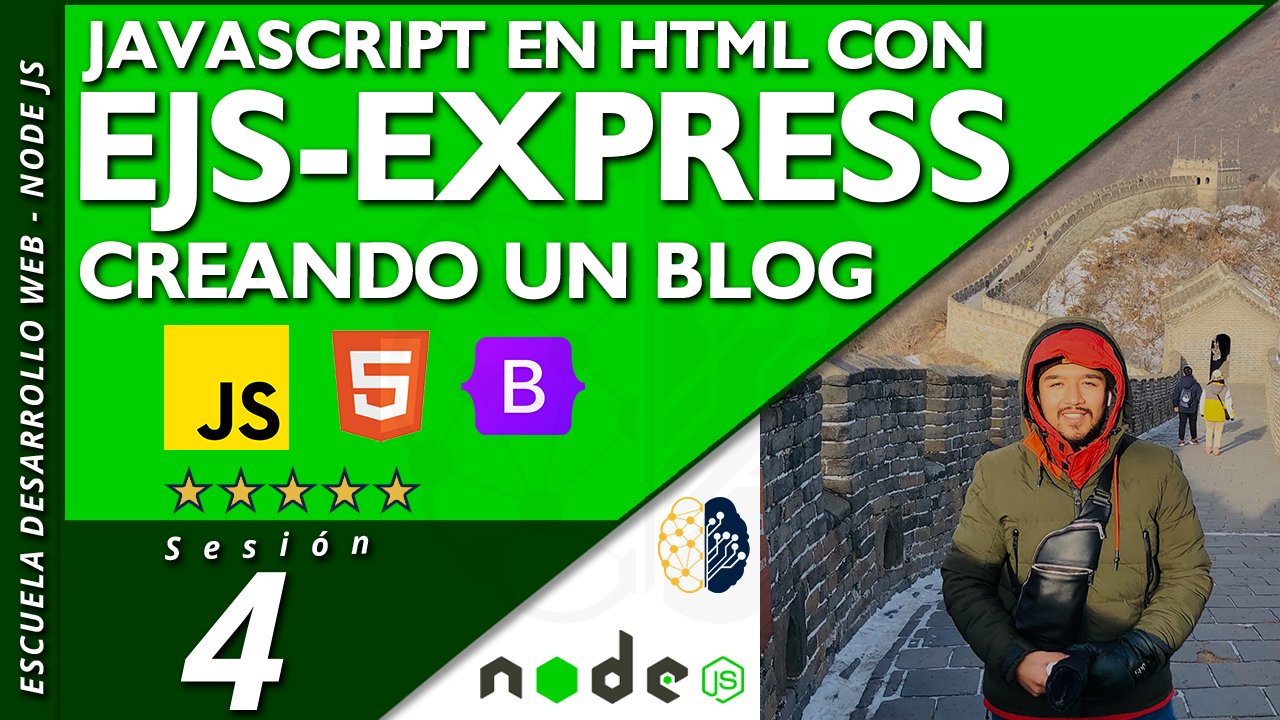 EJS Express | Javascript en HTML | Tags | Layouts ✅