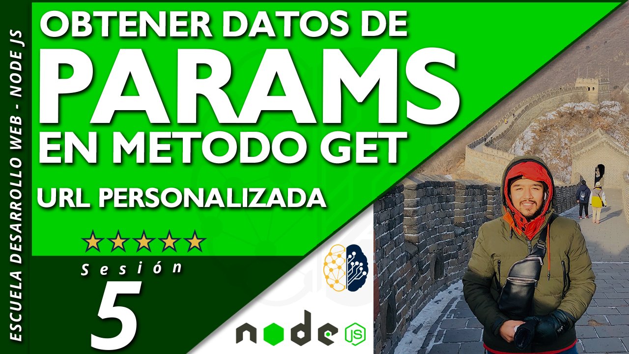 PARAMS Node js | Obtener datos en MÉTODO get | Req Params