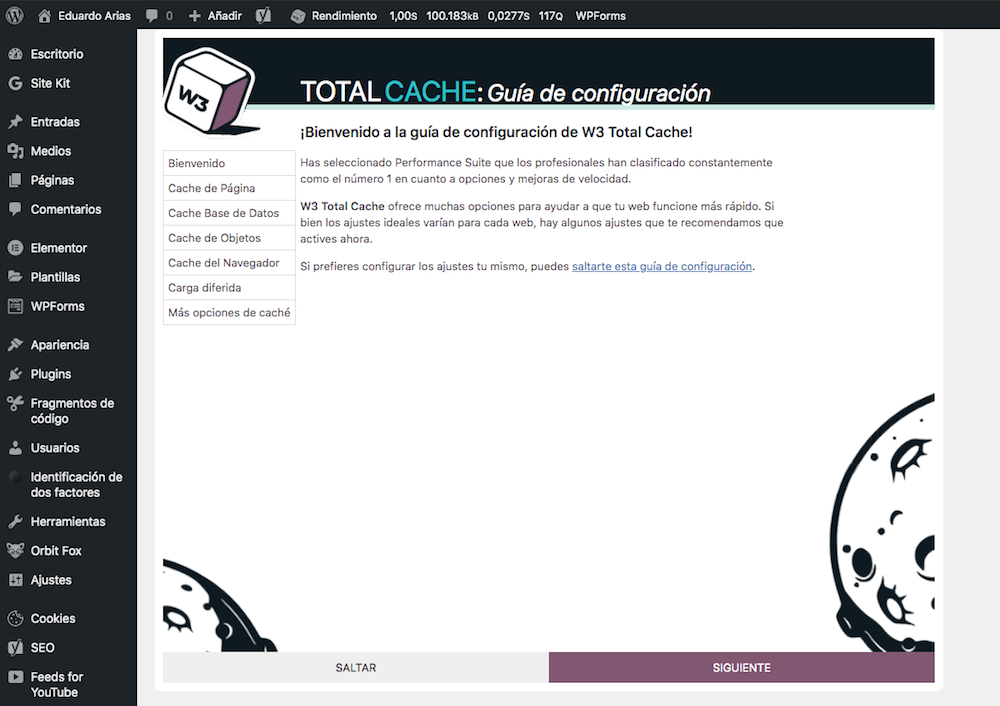 Guía de configuración w3 total caché