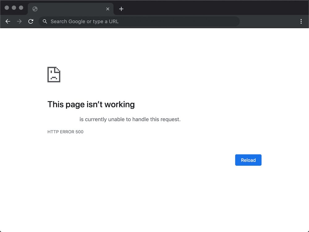 error http 500