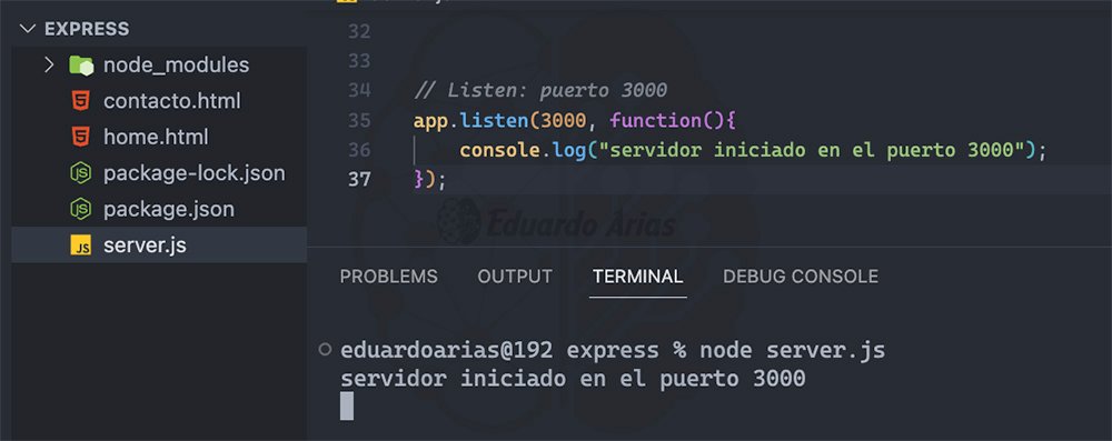 Método listen expressjs