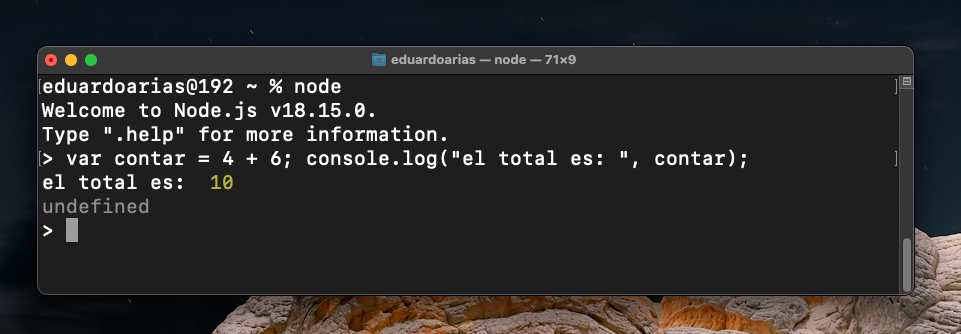 node js